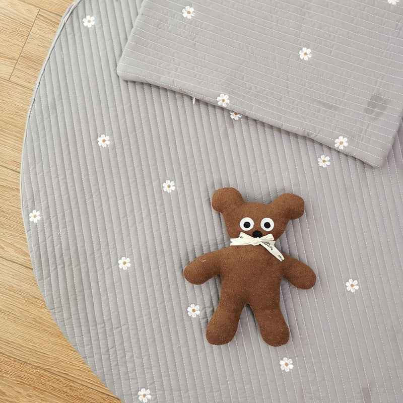 Thick Embroidered Play Mat Cushion for Kids Room