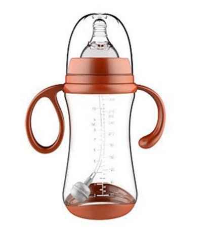 Wide-Neck Baby Bottle with Handles