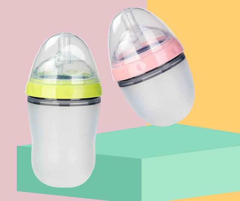Soft Silicone Baby Bottle for Breast Milk