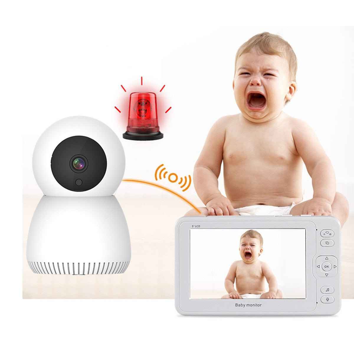 5 Inch 1080P HD Baby Monitor