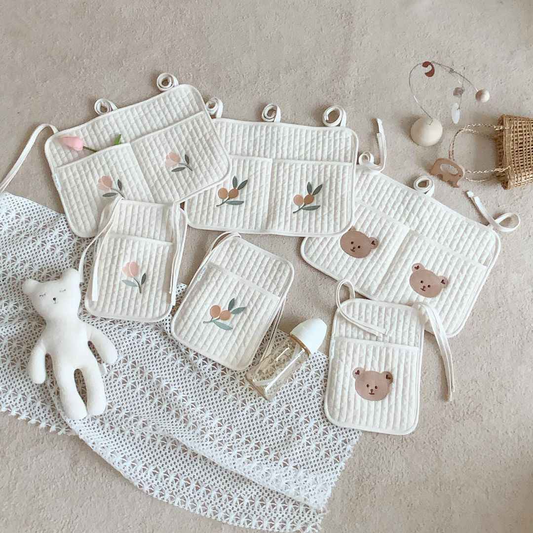 Korean Style Crib & Stroller Hanging Storage Bag