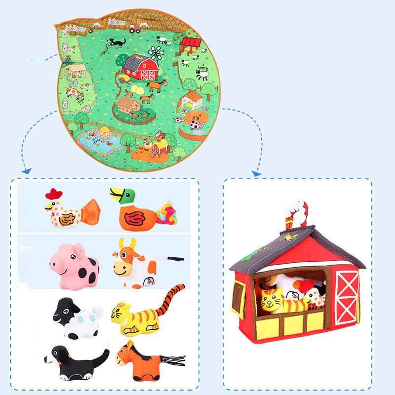Animal Activity Play Blanket for Babies