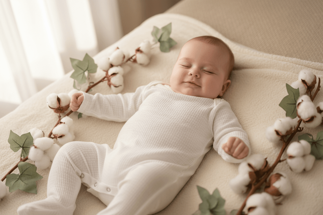 The Benefits of Organic Cotton for Baby's Sensitive Skin - The Happy Baby Store