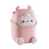 Cute Dinosaur Flip-Top Desktop Trash Can