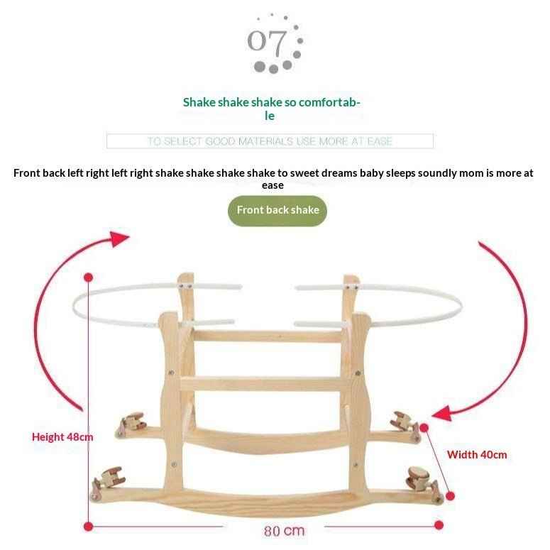Portable Woven Corn Husk Baby Bassinet
