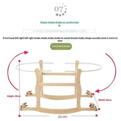 Portable Woven Corn Husk Baby Bassinet