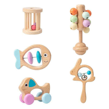 Wooden Beech Educational Toy for Newborns