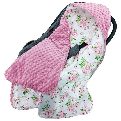 Hooded Flannel Swaddle Blanket for Newborns
