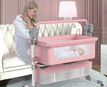 Foldable Bedside Bassinet Bed for Newborns