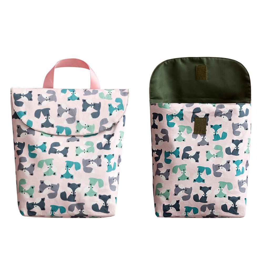 Cute Print Diaper Storage Bag with Size Options