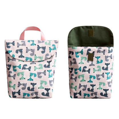 Cute Print Diaper Storage Bag with Size Options