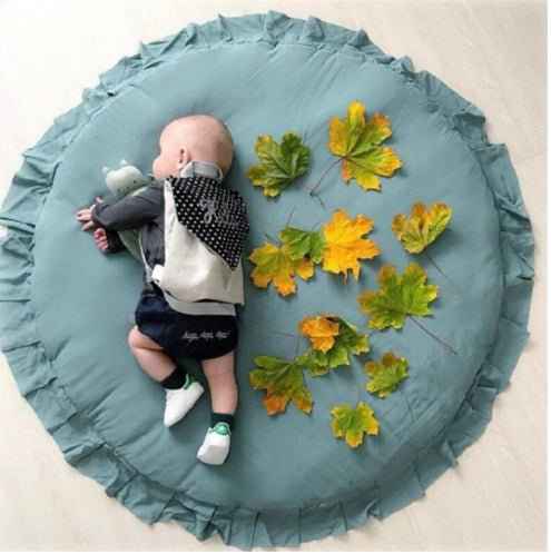 Round Cotton Padded Play Mat for Babies