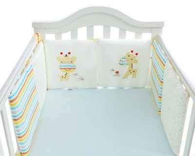 Cotton Padded Crib Bumper Bed Set