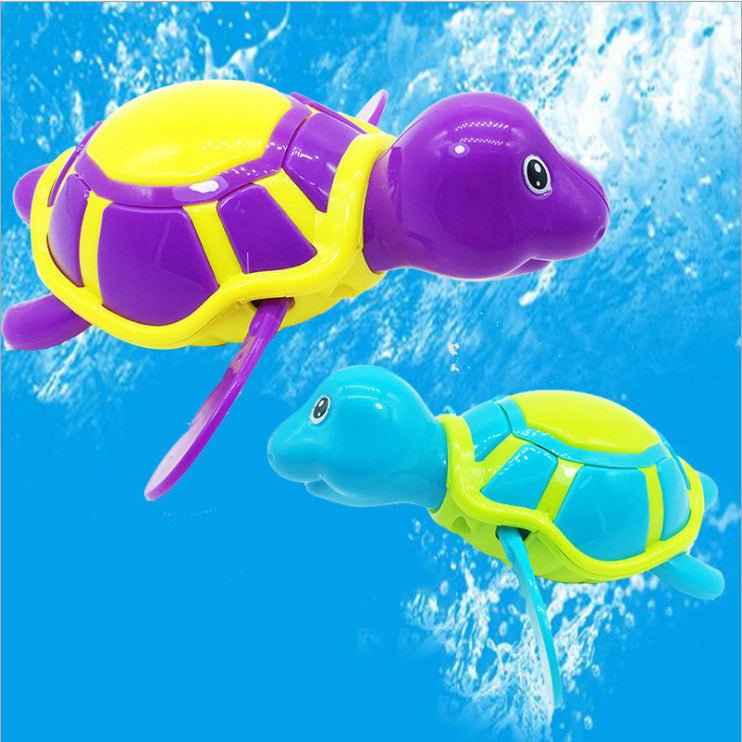 Wind-Up Tortoise Bath Toy for Babies