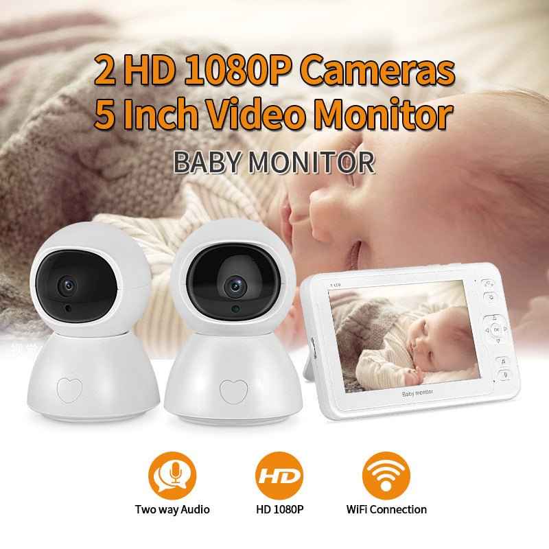 5 Inch Split-Screen Baby Monitor
