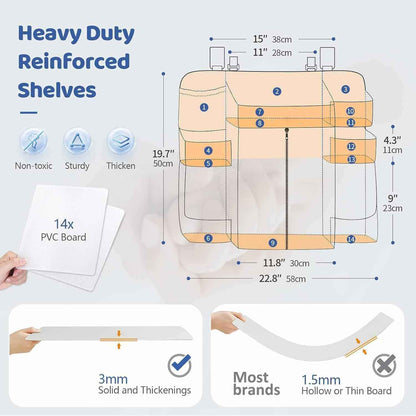 Hanging Nursery Storage Rack for Diapers