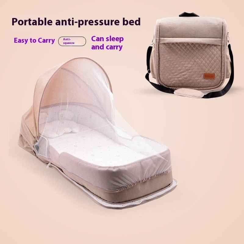 Portable Folding Co-Sleeper Bed for Newborns
