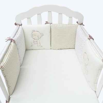 Cotton Padded Crib Bumper Bed Set