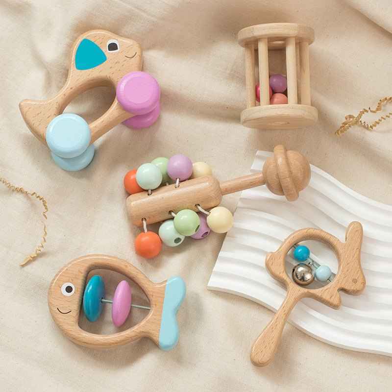 Wooden Beech Educational Toy for Newborns