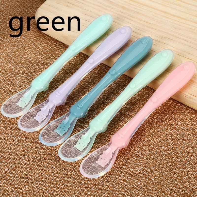Silicone Baby Feeding Spoon Set