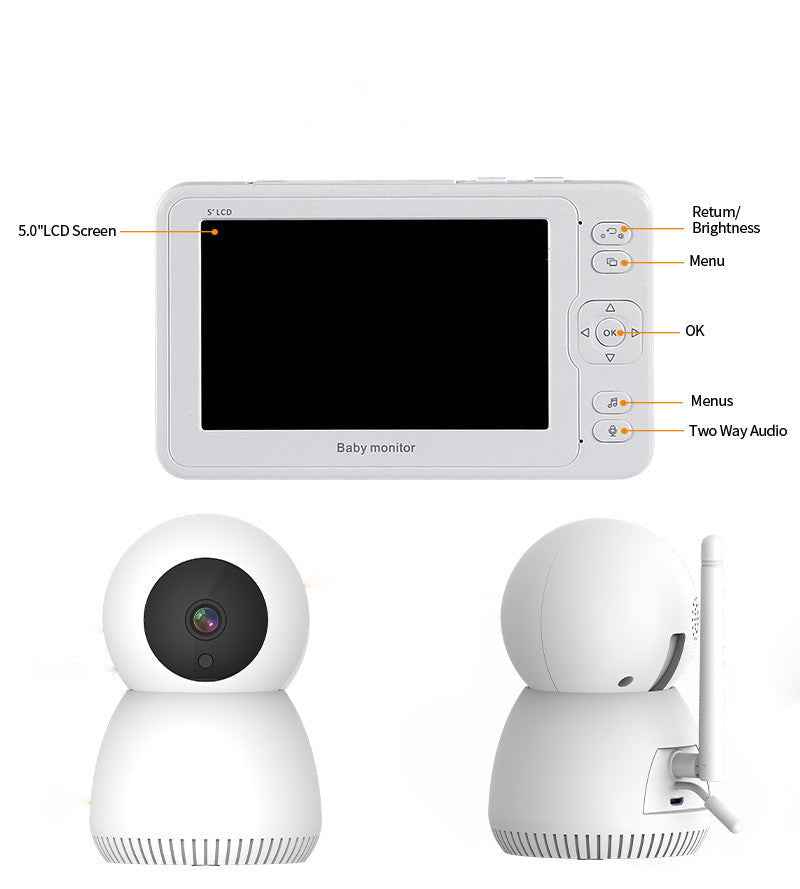 5 Inch 1080P HD Baby Monitor