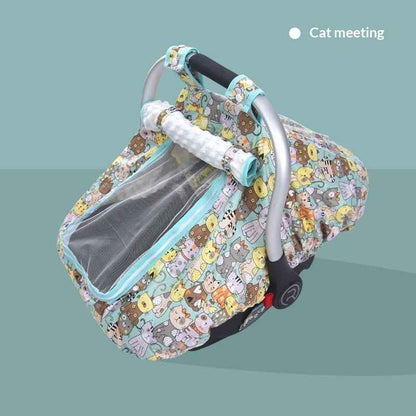 Baby Car Seat Canopy Cover with Mosquito Net