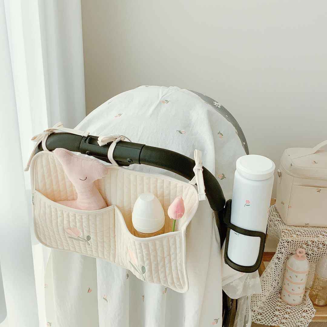 Korean Style Crib &amp; Stroller Hanging Storage Bag