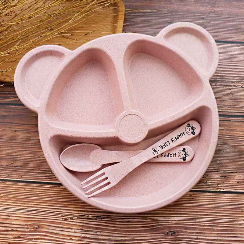 Panda Cartoon Baby Dinnerware Set