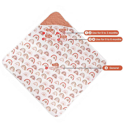 Hooded Flannel Swaddle Blanket for Newborns