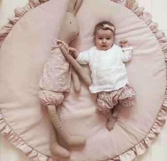 Round Cotton Padded Play Mat for Babies