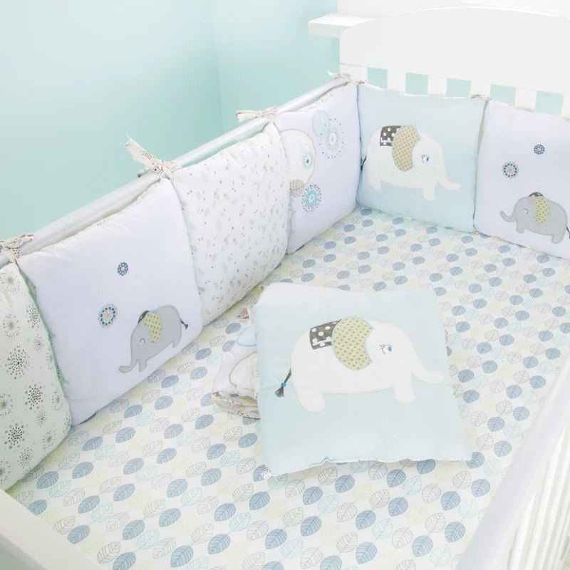 Elephant Print Crib Bedding Set