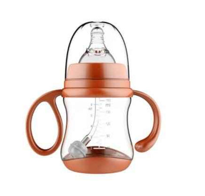 Wide-Neck Baby Bottle with Handles