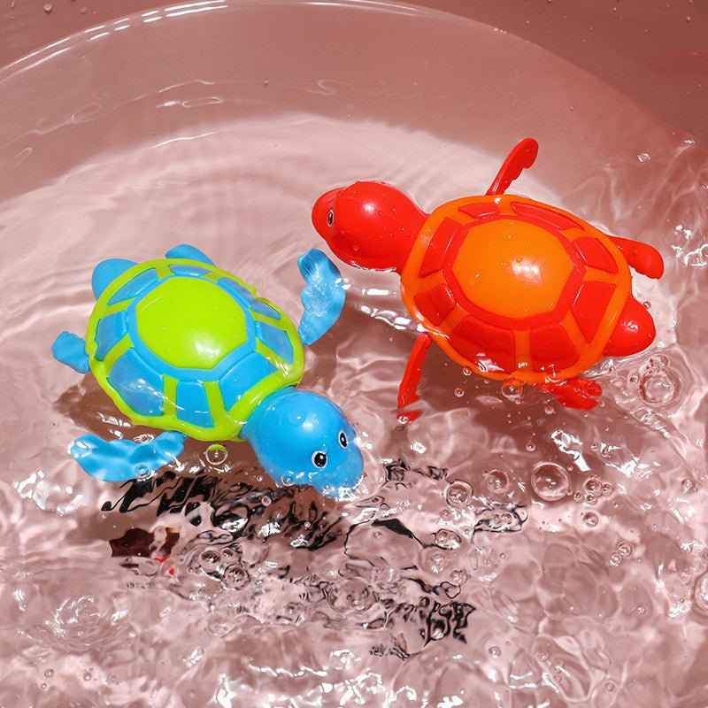 Wind-Up Tortoise Bath Toy for Babies