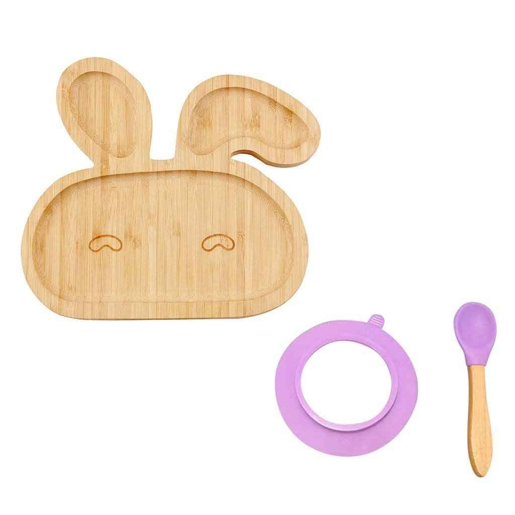 Bamboo Bowl &amp; Spoon Feeding Set for Toddlers