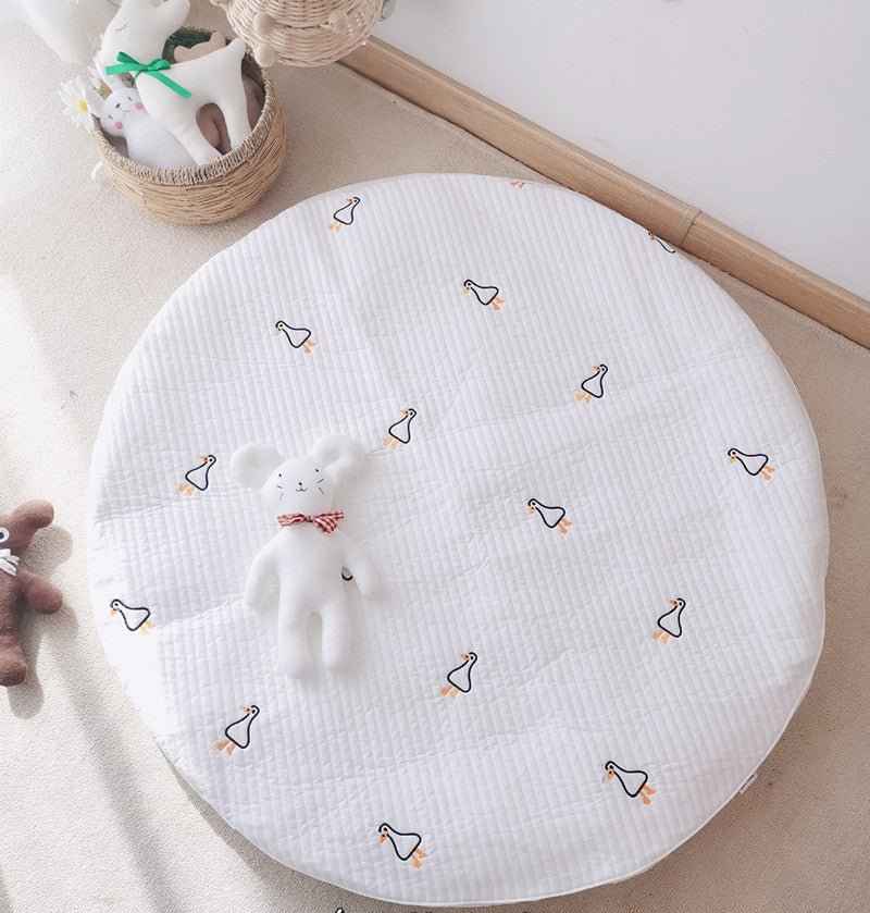 Thick Embroidered Play Mat Cushion for Kids Room