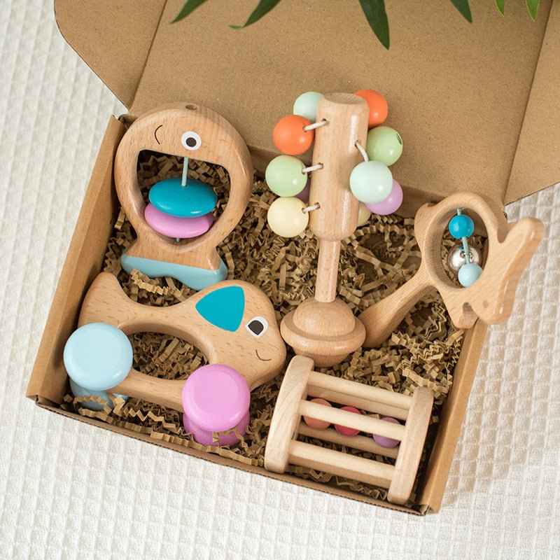 Wooden Beech Educational Toy for Newborns