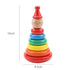 Wooden Rainbow Stacking Tower Toy