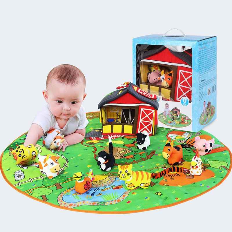 Animal Activity Play Blanket for Babies