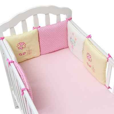 Cotton Padded Crib Bumper Bed Set