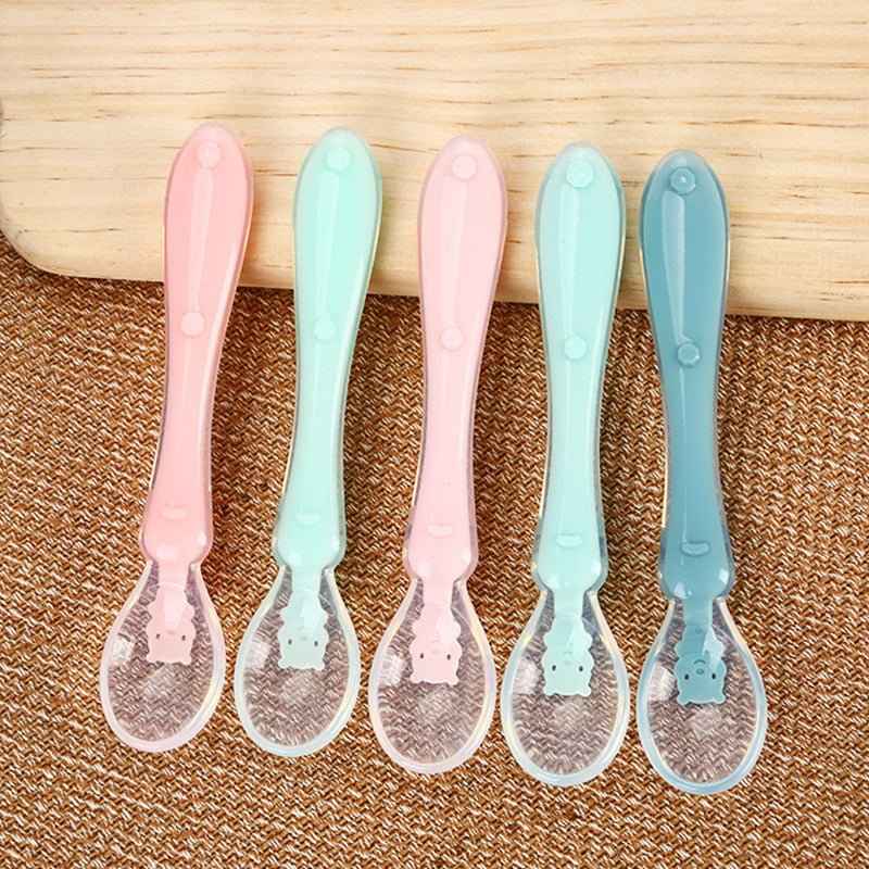 Silicone Baby Feeding Spoon Set