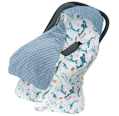 Hooded Flannel Swaddle Blanket for Newborns