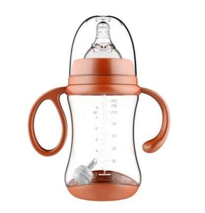 Wide-Neck Baby Bottle with Handles