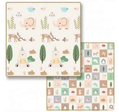 Foldable Foam Play Mat with Cartoon Print