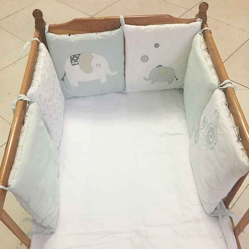 Elephant Print Crib Bedding Set