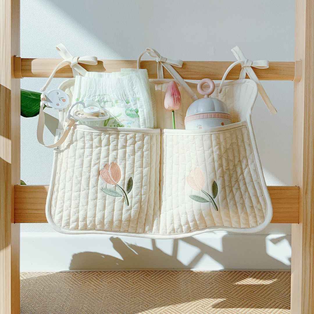 Korean Style Crib &amp; Stroller Hanging Storage Bag