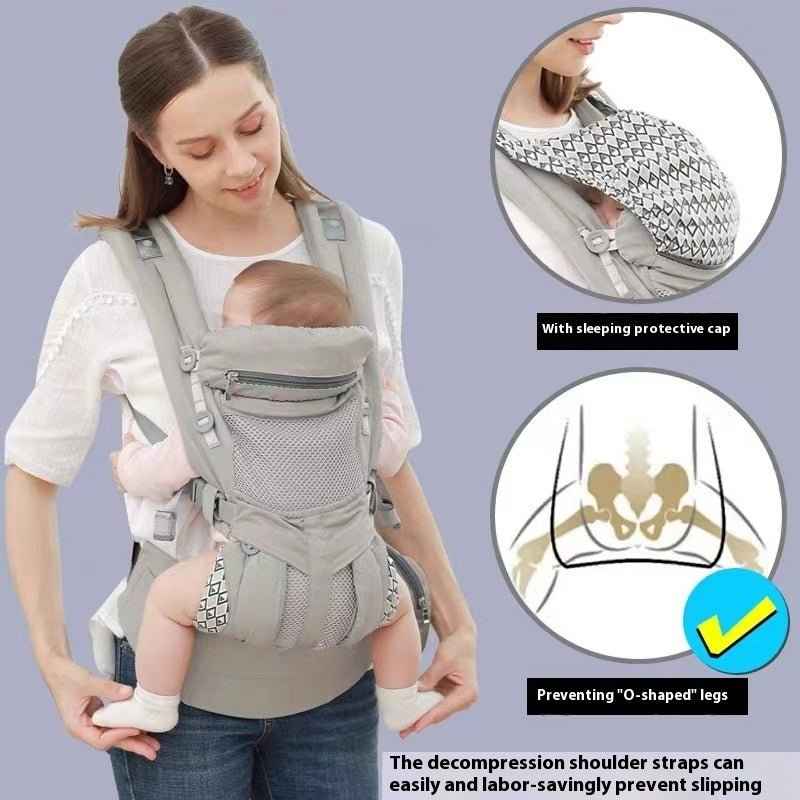 Baby Carrier with Ergonomic Hip Seat