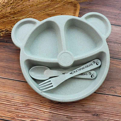 Panda Cartoon Baby Dinnerware Set
