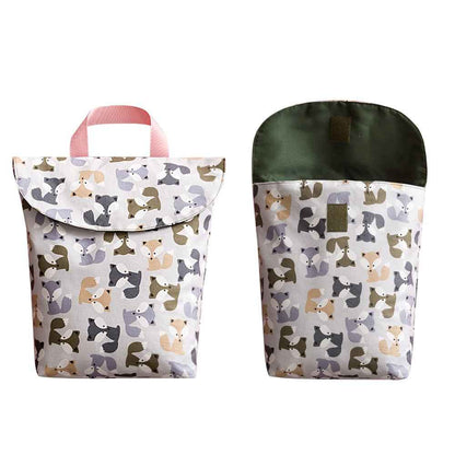 Cute Print Diaper Storage Bag with Size Options