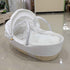 Portable Woven Corn Husk Baby Bassinet