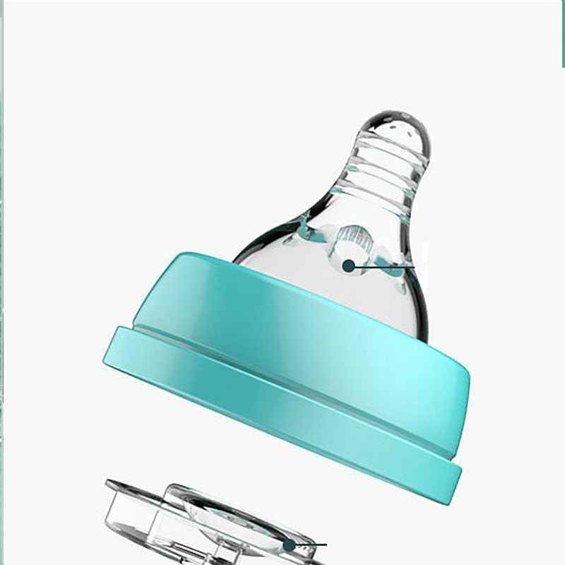 Wide-Neck Baby Bottle with Handles